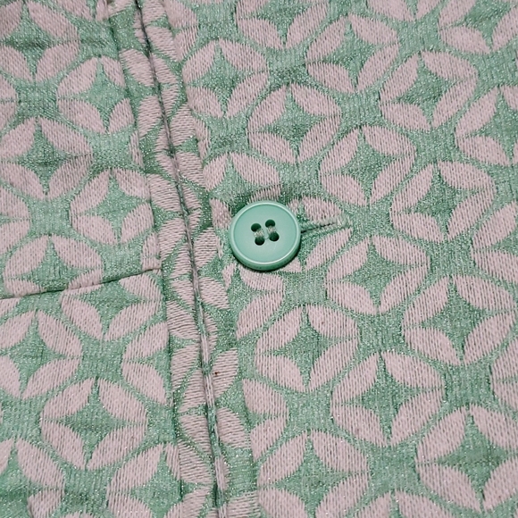 SUPER Cute Teal Green Low Rise Shorts Side Pockets Size 4 7th Ave - Picture 6 of 8